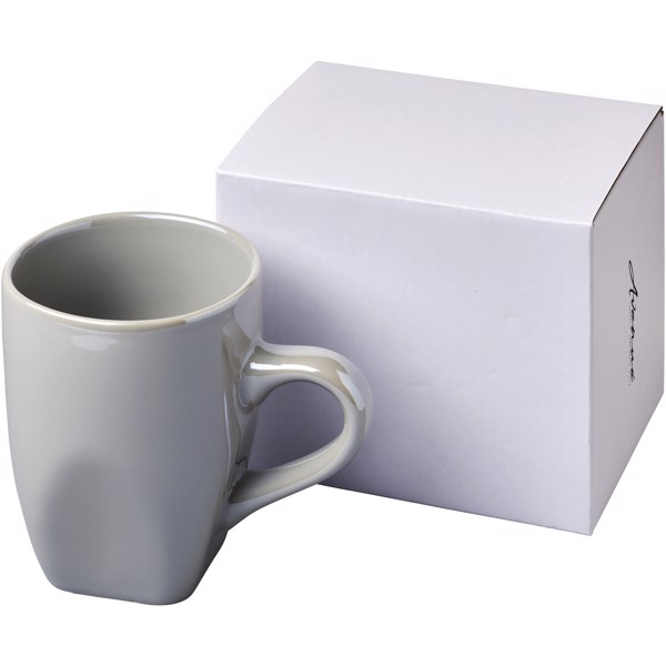 Taza de cerámica de alto brillo “Cosmic” - Gris