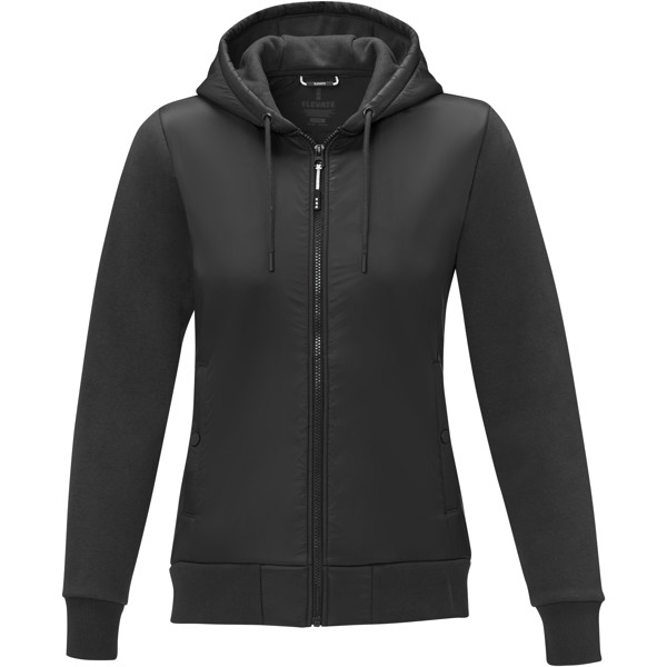 Darnell women's hybrid jacket - Solid Black / XL