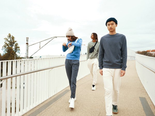 IQONIQ Denali recycled cotton crew neck undyed - Natural Raw / L