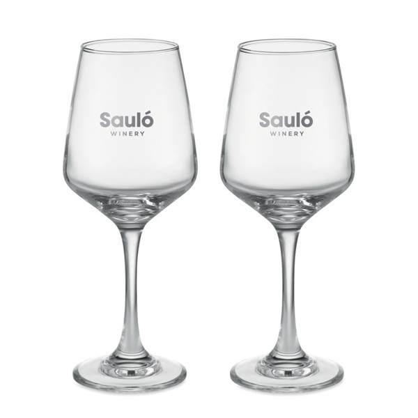 Set of 2 wine glasses Cheers