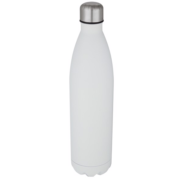 Cove 1 L vacuum insulated stainless steel bottle - White