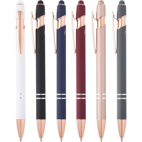Nanna ballpoint pen with rose gold finish (black ink) - Burgundy