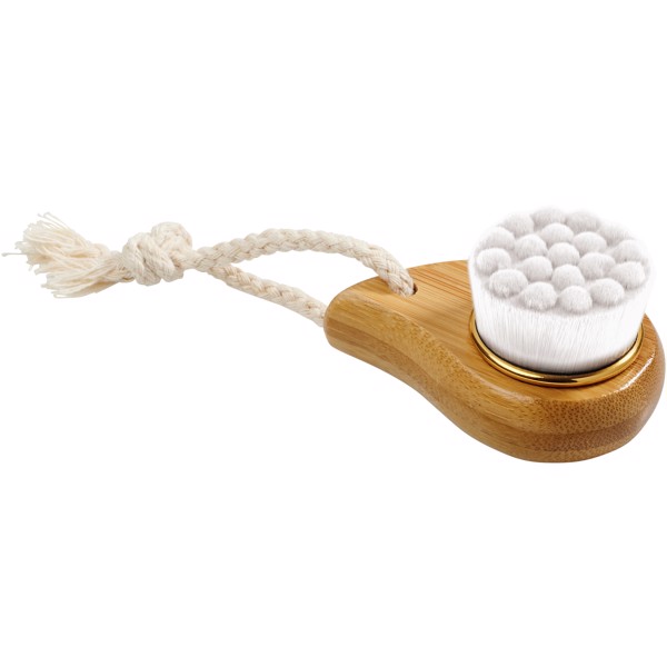 Plato bamboo facial brush - White