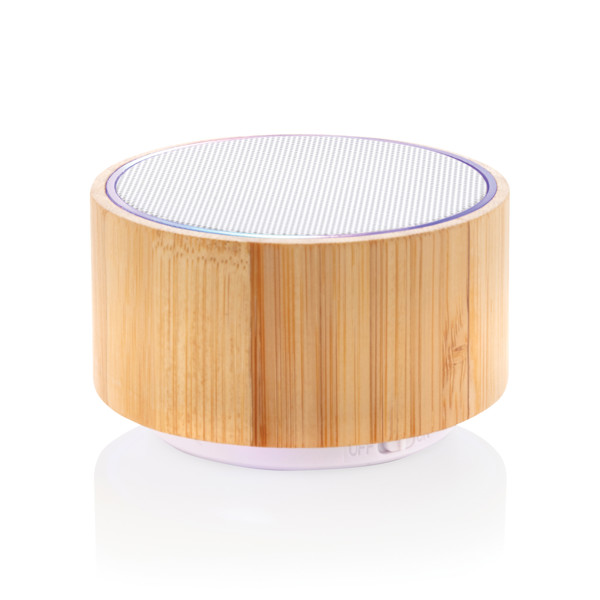 Bamboo wireless speaker - White / Brown