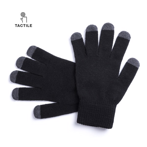 Touchscreen Gloves Tellar - Grey / Black