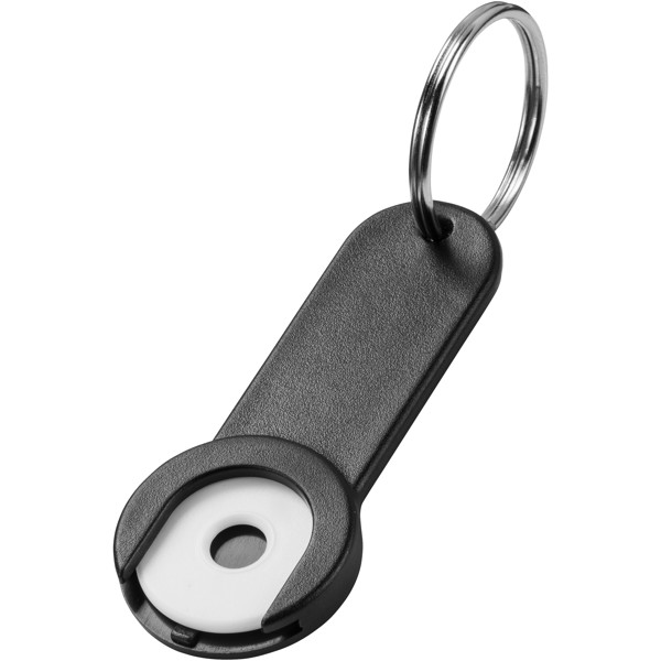 Shoppy coin holder keychain -