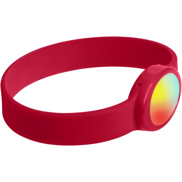 Pulsera con luz LED multicolor "Tico" - Rojo