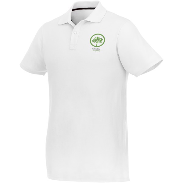 Polo de manga corta para hombre "Helios" - Blanco / 5XL