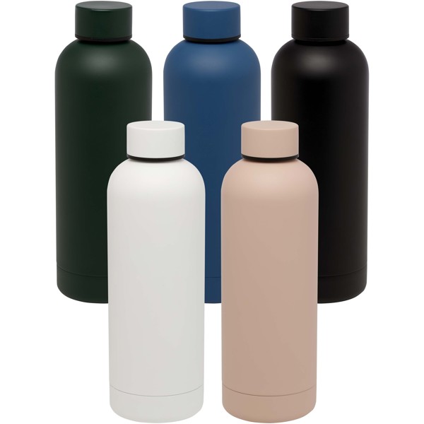 Spring 500 ml RCS certified recycled stainless steel copper vacuum insulated bottle - White