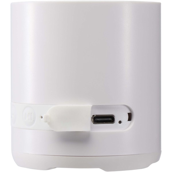 Hunor 3W recycled plastic wireless speaker - White