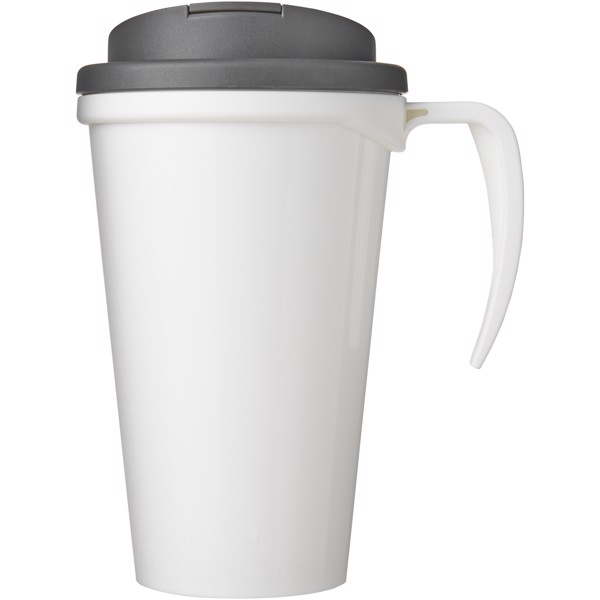 Brite-Americano® Grande 350 ml mug with spill-proof lid - White / Grey