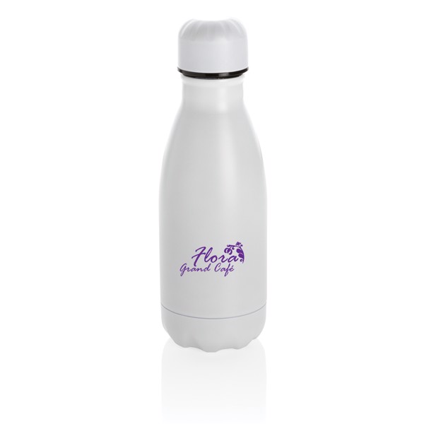 Solid colour vacuum stainless steel bottle 260ml - White