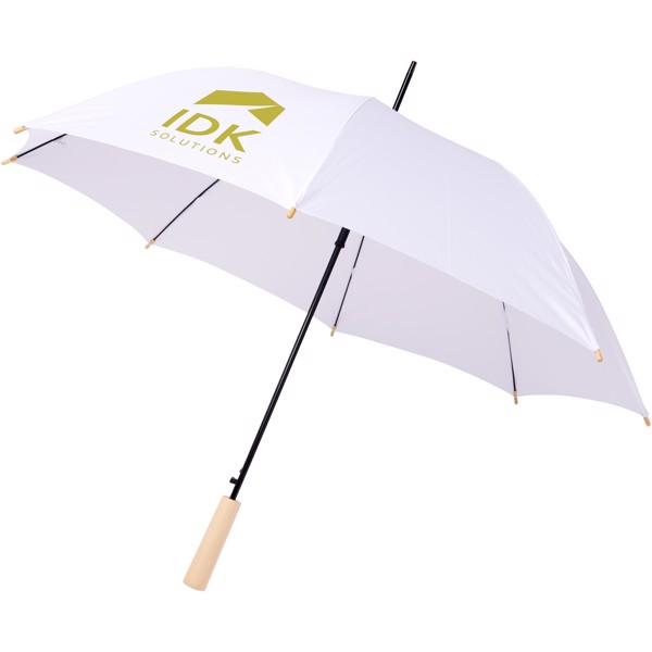 Alina 23\" auto open recycled PET umbrella - White