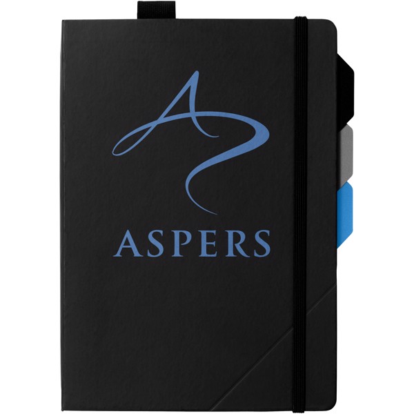 Alpha notebook with page dividers