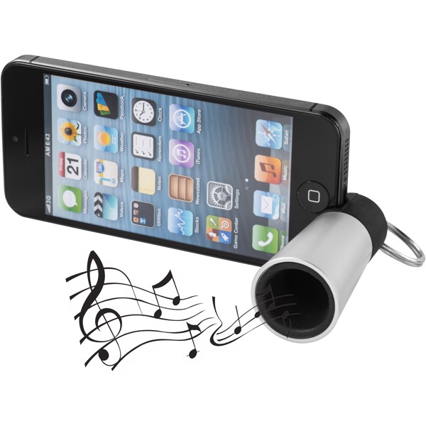 Sonic amplifier and smartphone stand - Silver
