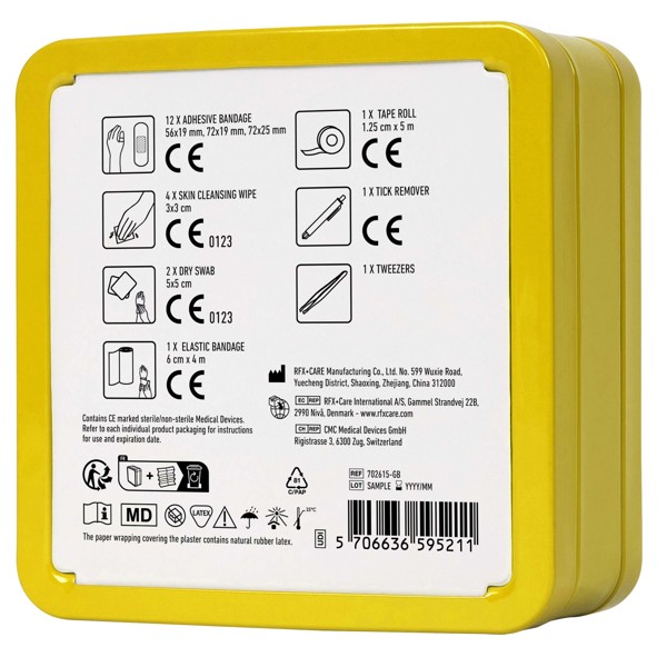 MyKit First Aid pet tin kit - Yellow