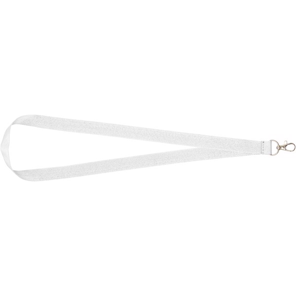 Impey lanyard with convenient hook - White