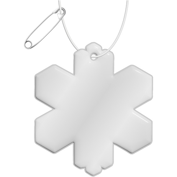 RFX™ H-10 snowflake reflective PVC hanger - White