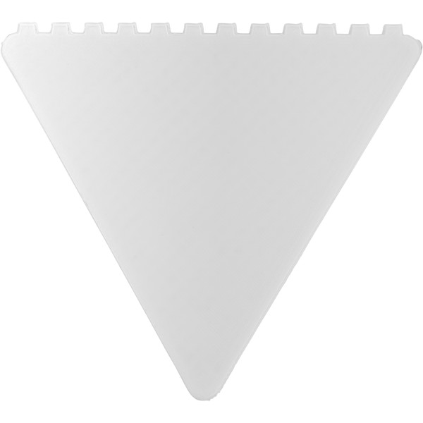 Frosty triangular ice scraper - White