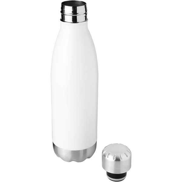 Arsenal 510 ml vacuum insulated bottle - White