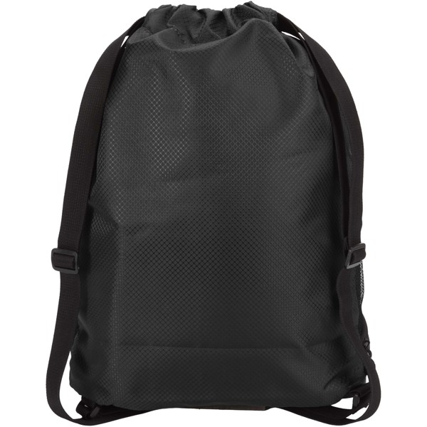 Nomad GRS recycled sports drawstring bag with bottom compartment 18L - Black