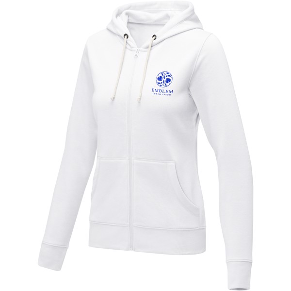 Theron women’s full zip hoodie - White / S
