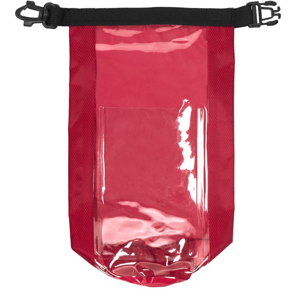 Bolsa impermeable de 2L con ventana para teléfono "Tourist" - Rojo