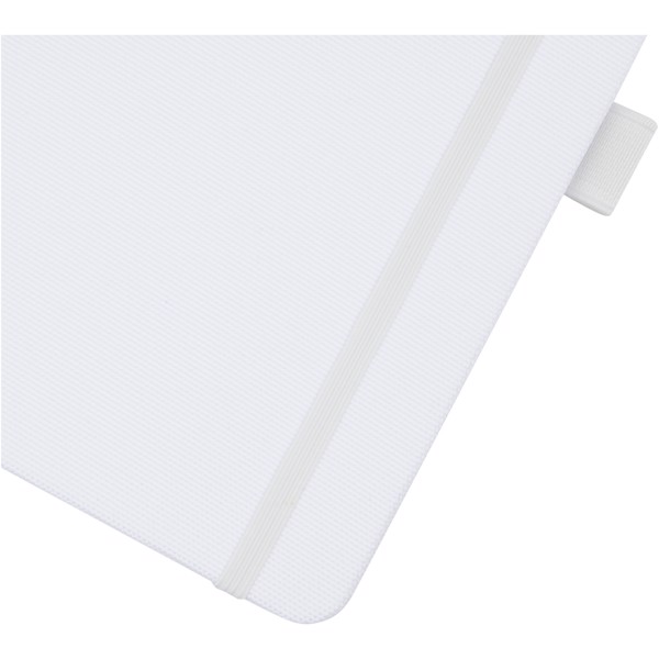 Honua A5 recycled paper notebook with recycled PET cover - White