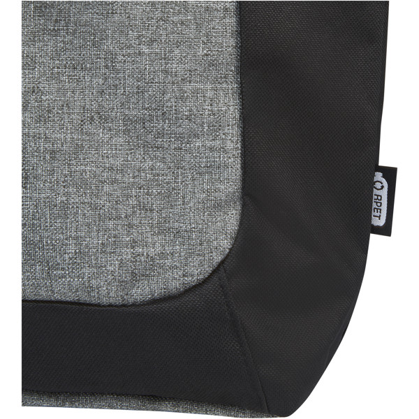 Reclaim GRS recycled two-tone zippered tote bag 15L
