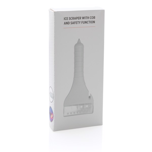 Ice scraper with COB and safety function