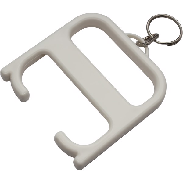 Hygiene handle with keychain - White
