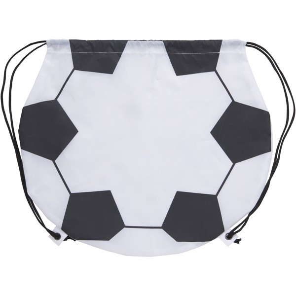Penalty football-shaped drawstring backpack