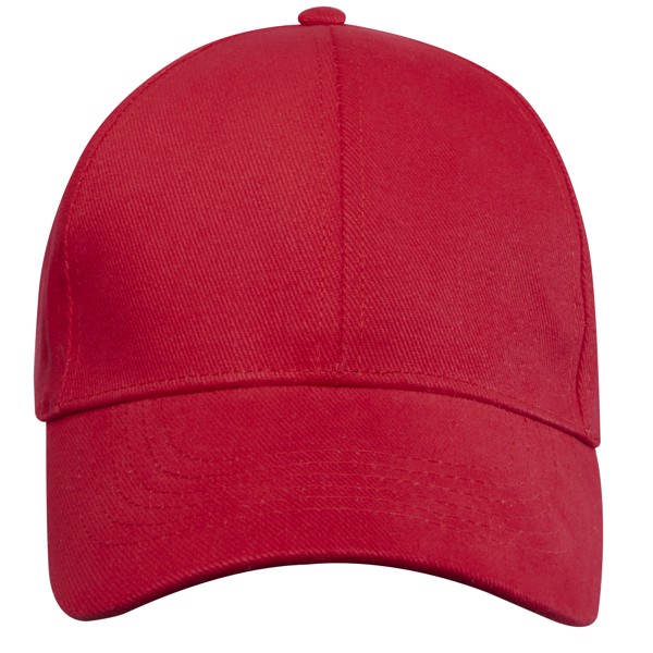 Kšiltovka Trona ze šesti dílů z recyklovaných materiálů podle GRS - Červená s efektem námrazy