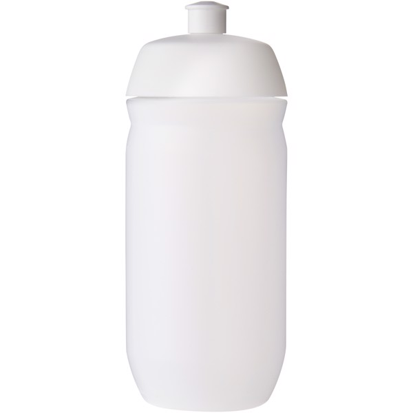HydroFlex™ Clear 500 ml squeezy sport bottle - White / Frosted Clear