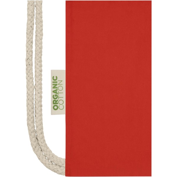Odisha 140 g/m² OCS organic drawstring bag 5L - Red