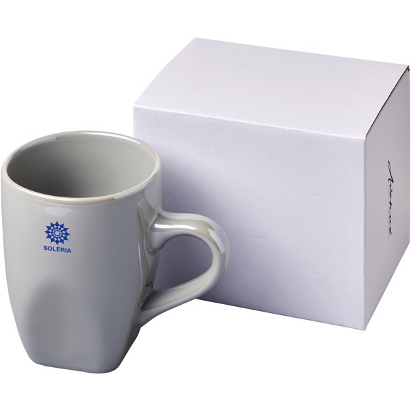 Taza de cerámica de alto brillo “Cosmic” - Gris