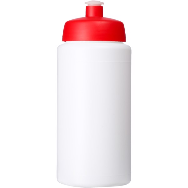 Baseline® Plus grip 500 ml sportovní lahev s víčkem na sport - Bílá / Červená s efektem námrazy