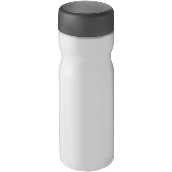 H2O Active® Base Bidón deportivo con tapa de rosca de 650 ml - Blanco / Gris