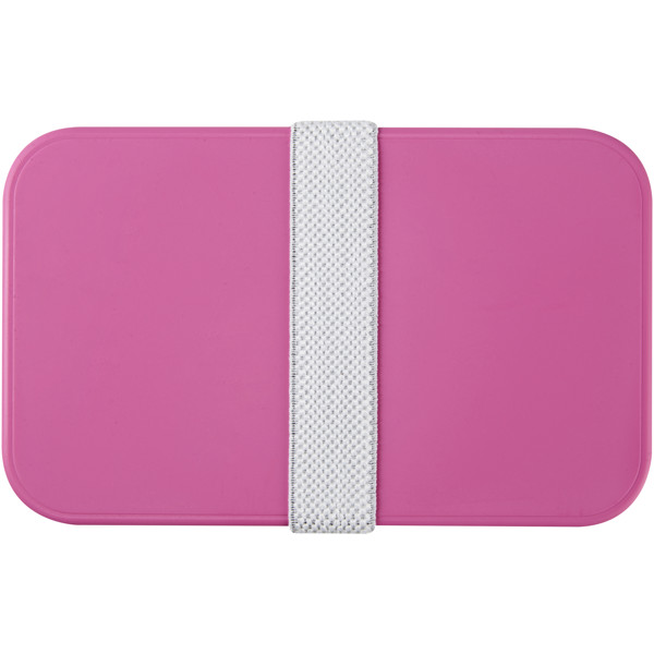 MIYO 700+700 ml double layer lunch box - Pink / White / White