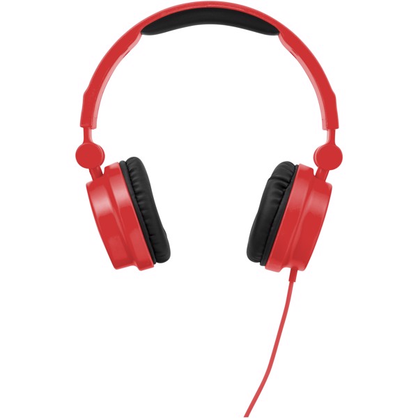 Skládací sluchátka Rally - Červená s efektem námrazy