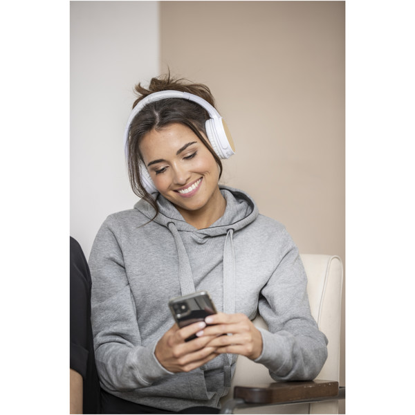 Athos bamboo Bluetooth® headphones with microphone