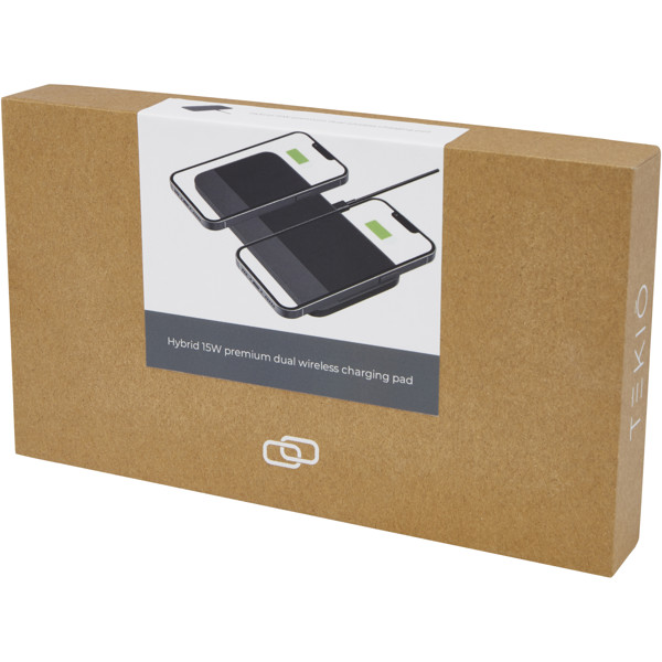 Hybrid 15W premium dual wireless charging pad