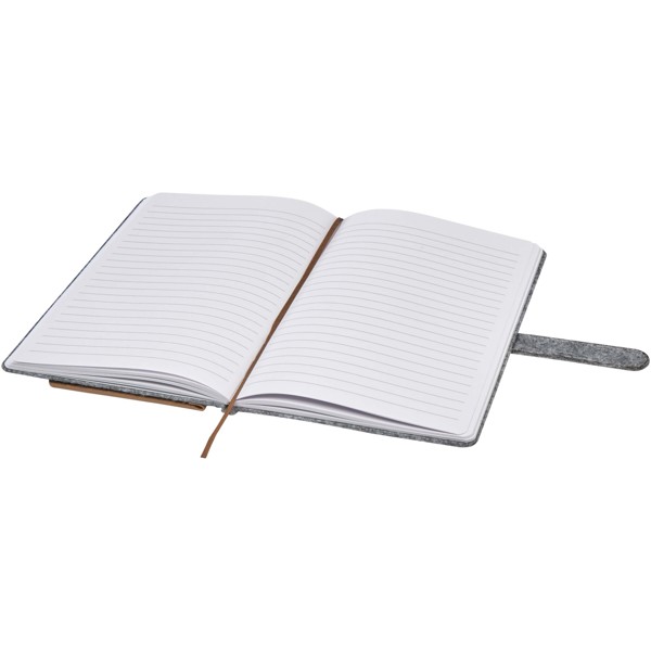 Viviana A5 recycled felt and cork notebook