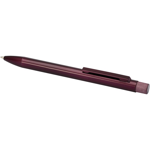 Beatriz recycled brass ballpoint pen (black ink) - Burgundy