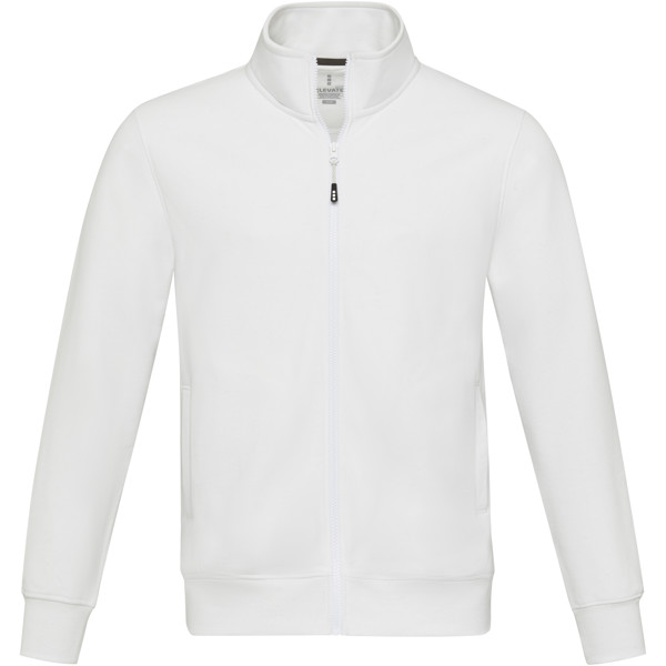 Galena unisex Aware™ recycled full zip sweater - White / S