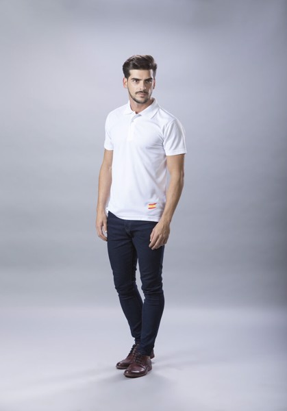 Polo Shirt Tecnic Bandera - White / L