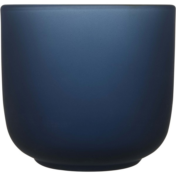 Male wooden serving tray and glass cups with matt finish set - Hale Blue