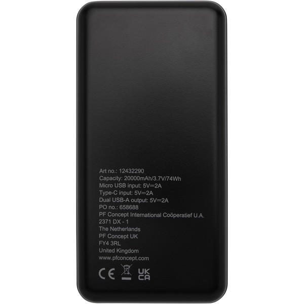 Loop 20.000 mAh recycled plastic power bank