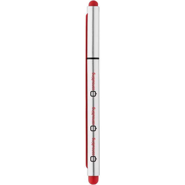 Stretch ballpoint pen with elastic strap