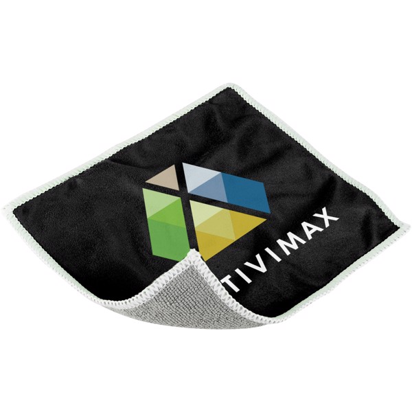 Wiped screen cleaning cloth - Solid black